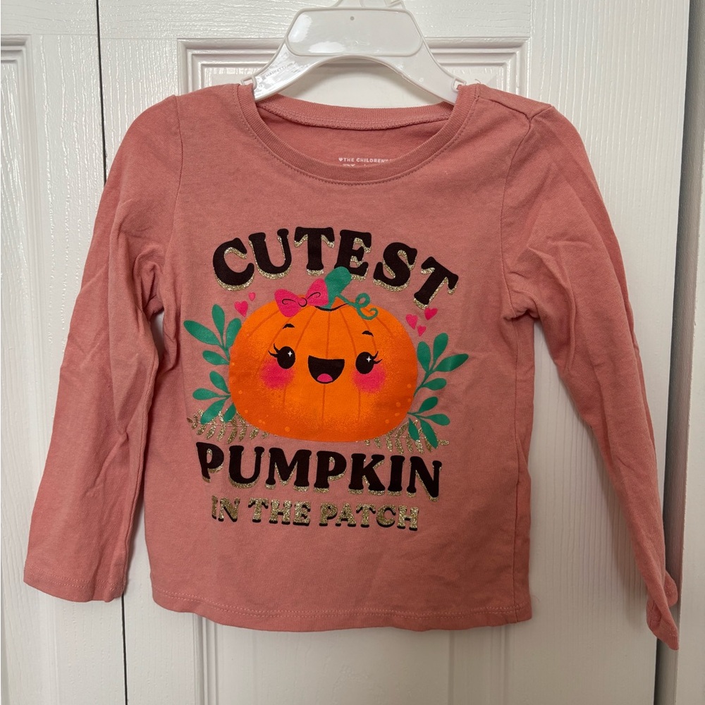 The Children's Place Pumpkin Patch Long Sleeve Tee - Pink